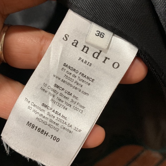 Sandro Maxa Hooded Trim Coat - Picture 9 of 11